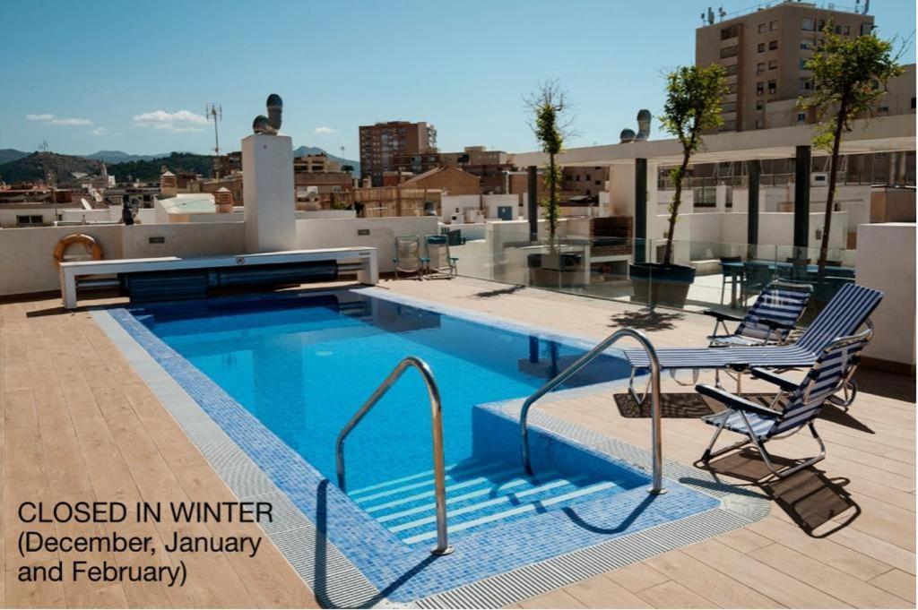 Apartamento Deluxe Con Piscina, Terraza & Parking Malaga Luaran gambar